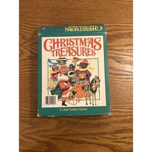 Christmas Treasures Lot of 6 Little Golden Books Holiday Set 1982 Vintage